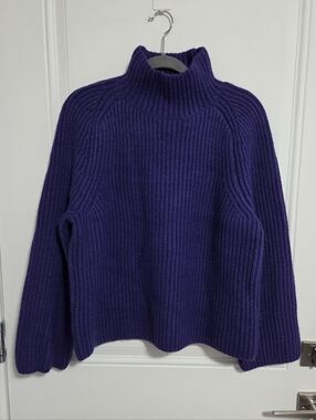 NWT - Ann Taylor Women's Ribbed Knit Mock Neck Sweater - Size L